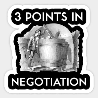 3 Points in Negotiation Sticker